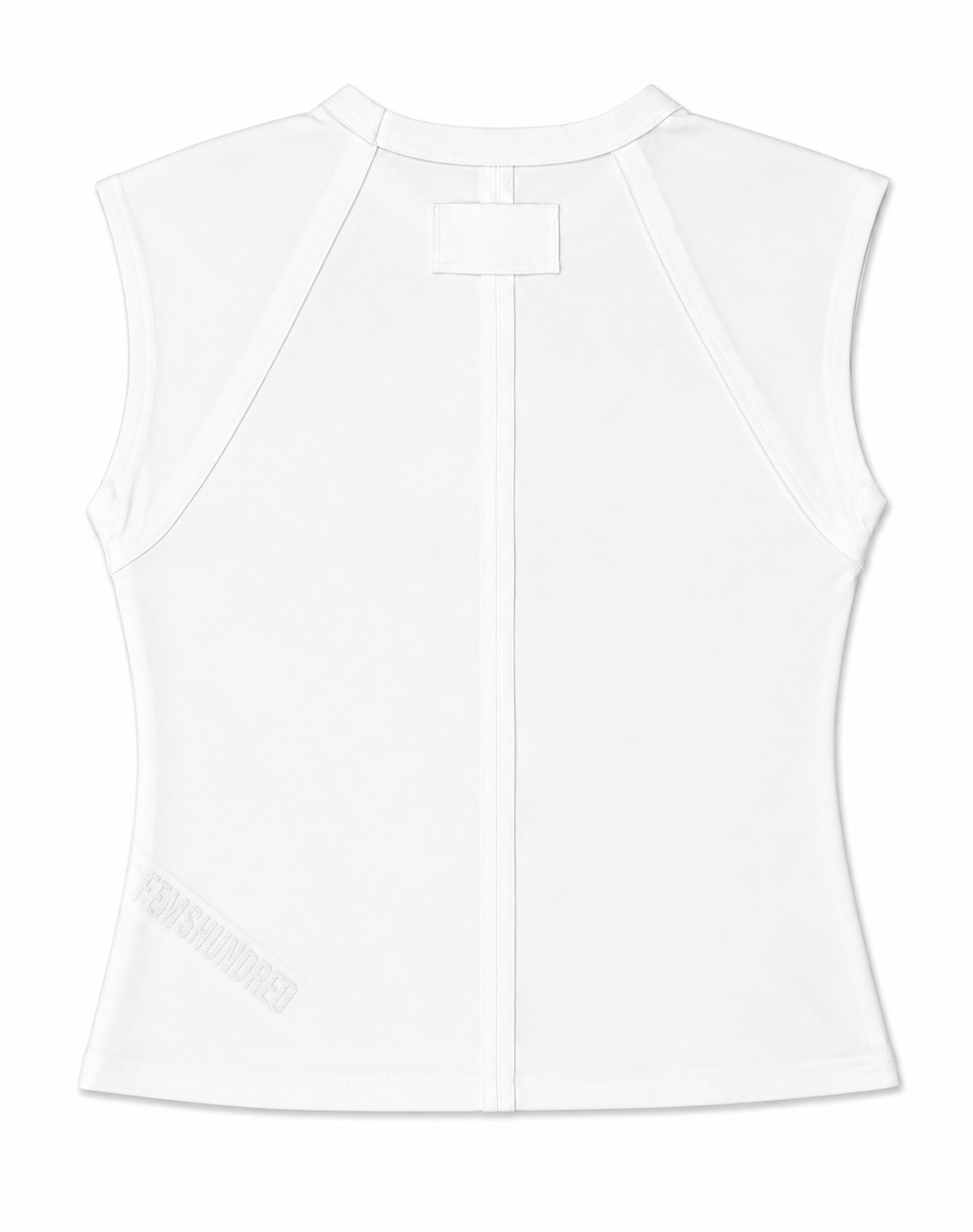 Gridlock Muscle Tee in White Secondary image