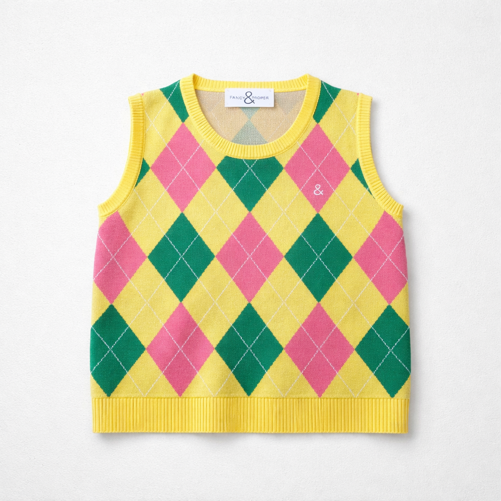 Par-fect Pattern Sweater Vest