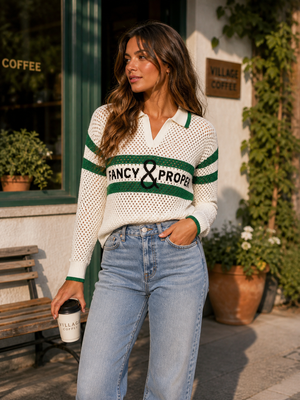The Proper Pointelle Pullover Polo