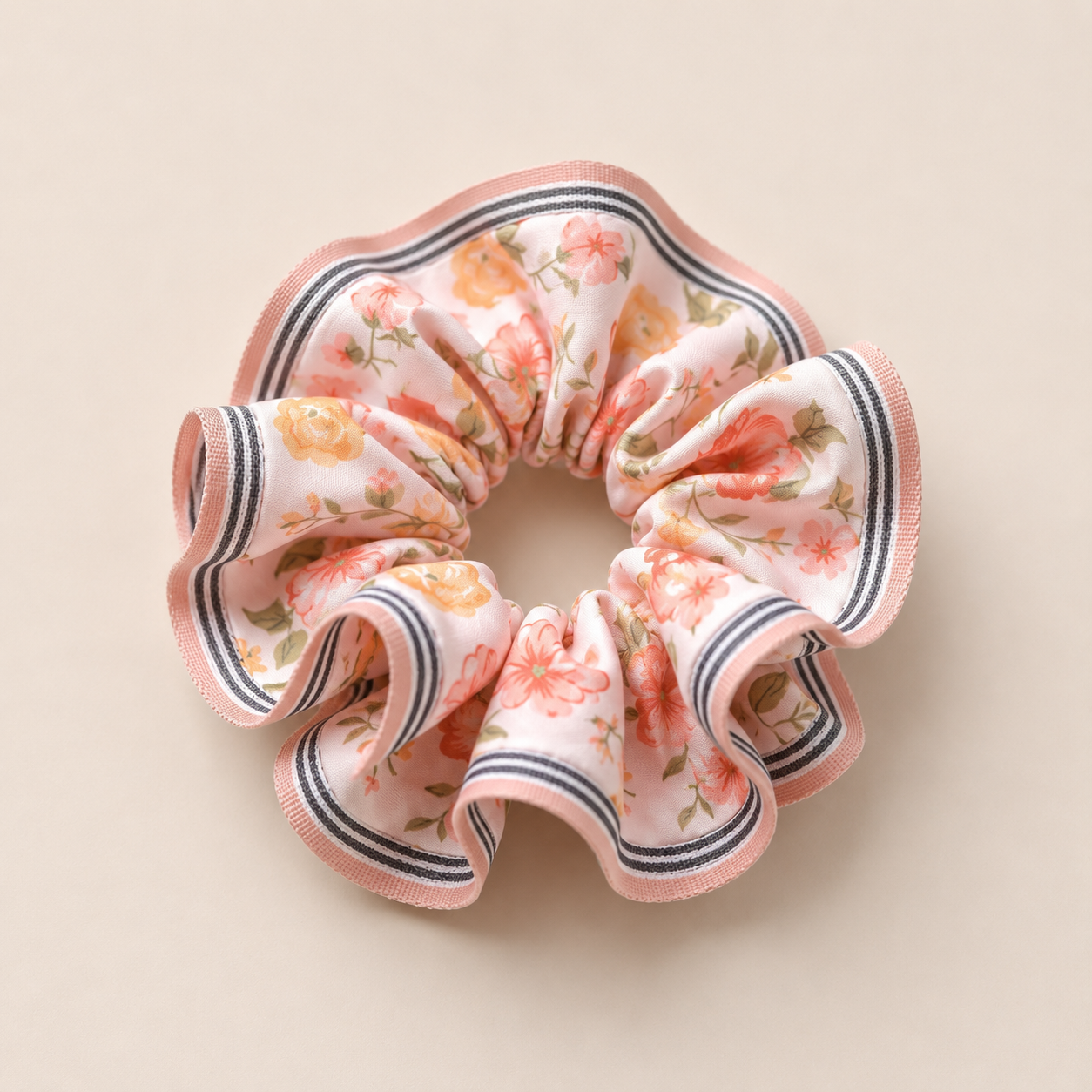 Courtside Floral Oversized Scrunchie