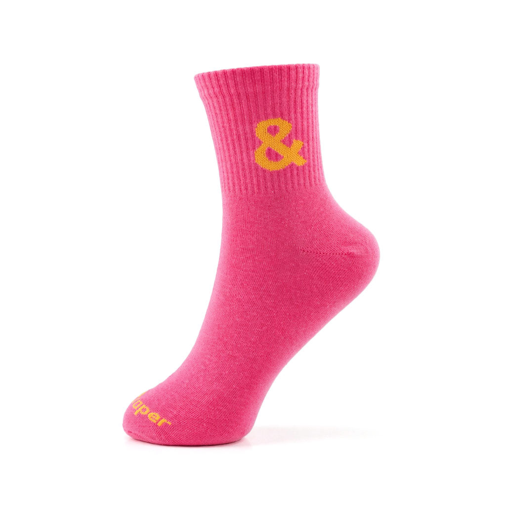 Bold Move Crew Socks in Pink