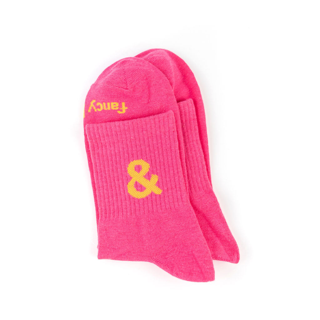 Bold Move Crew Socks in Pink