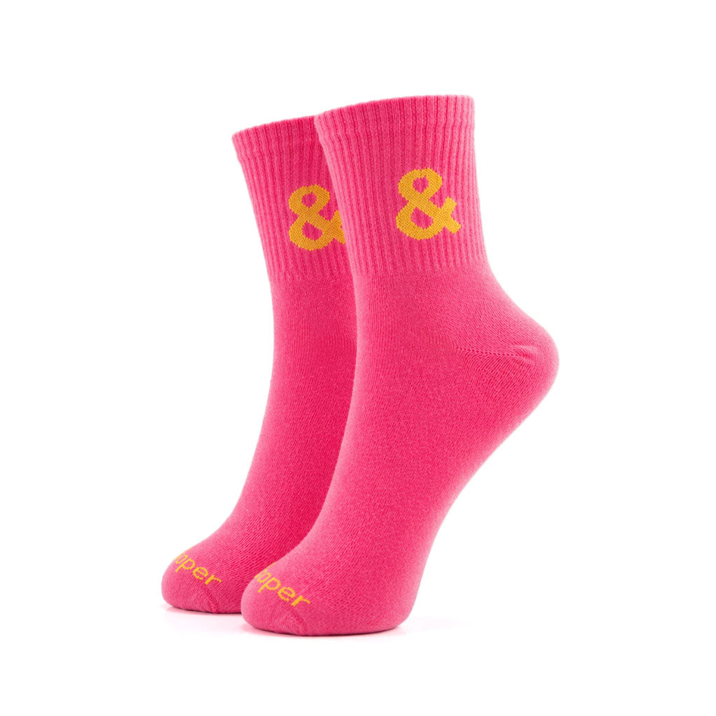 Bold Move Crew Socks in Pink