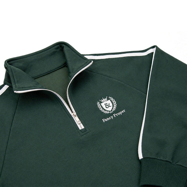 Busy Being Proper Tracksuit Set in Green