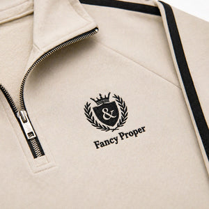 Busy Being Proper Tracksuit Set in Oat