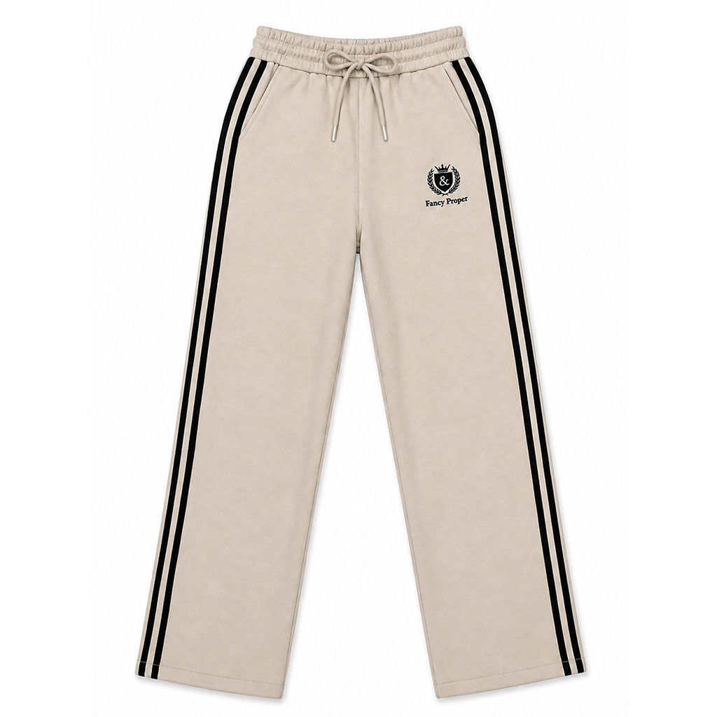 Busy Being Proper Tracksuit Set in Oat
