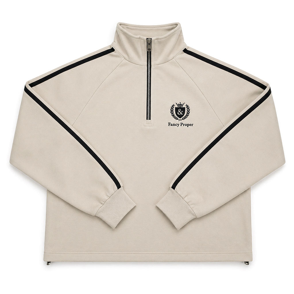Busy Being Proper Tracksuit Set in Oat