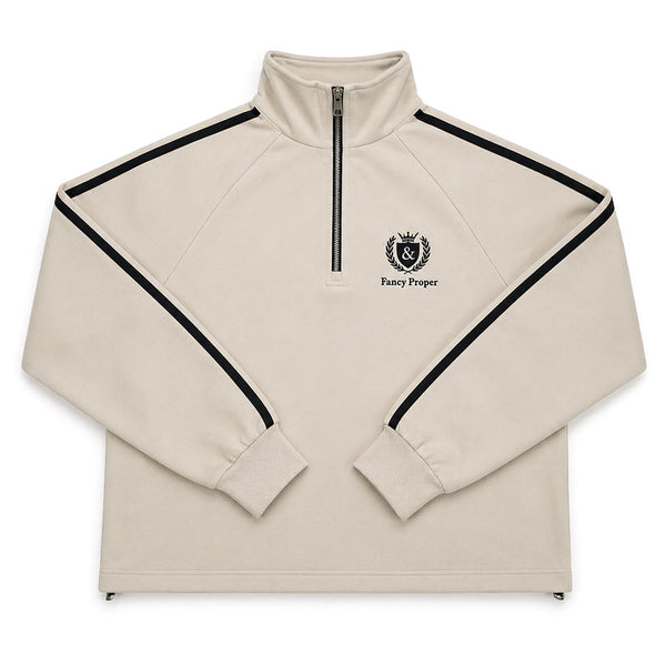 Busy Being Proper Tracksuit Set in Oat