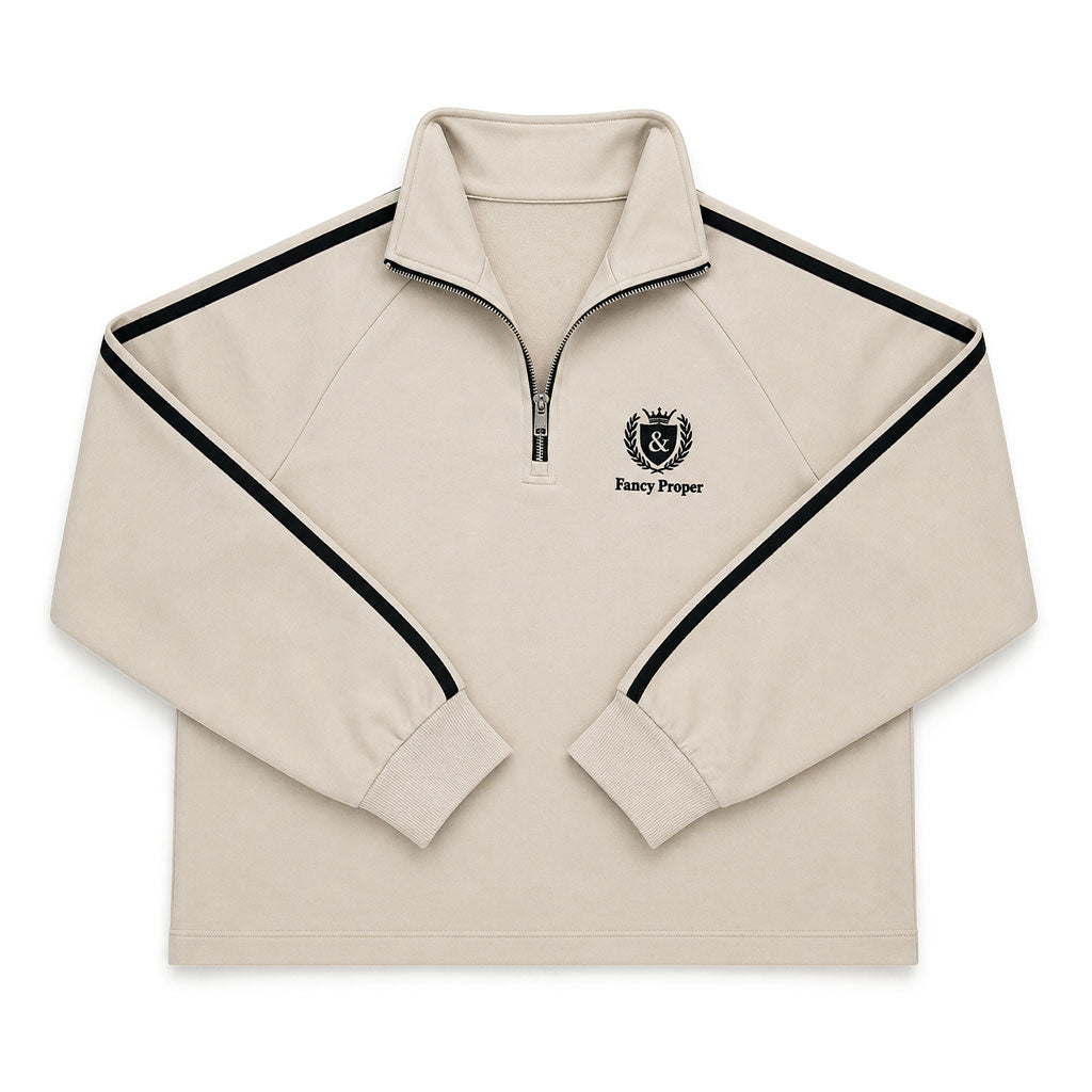 Busy Being Proper Tracksuit Set in Oat