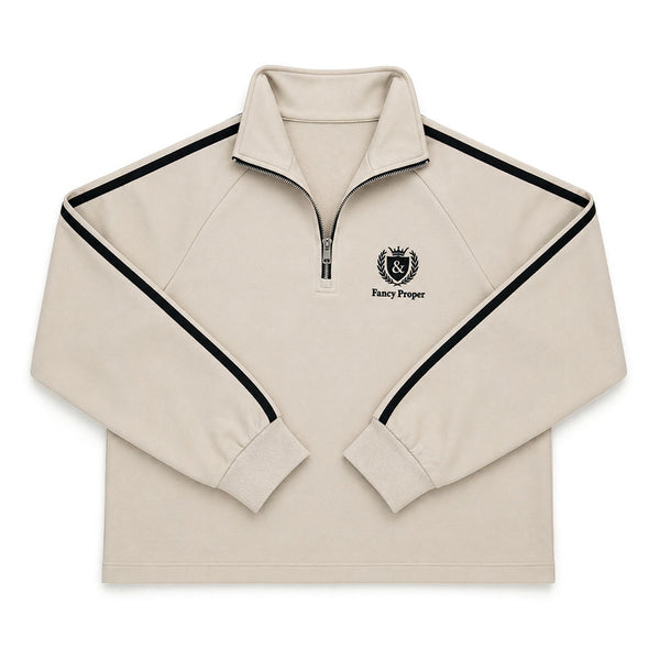 Busy Being Proper Tracksuit Set in Oat