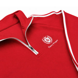 Busy Being Proper Tracksuit Set in Red