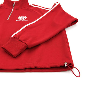 Busy Being Proper Tracksuit Set in Red