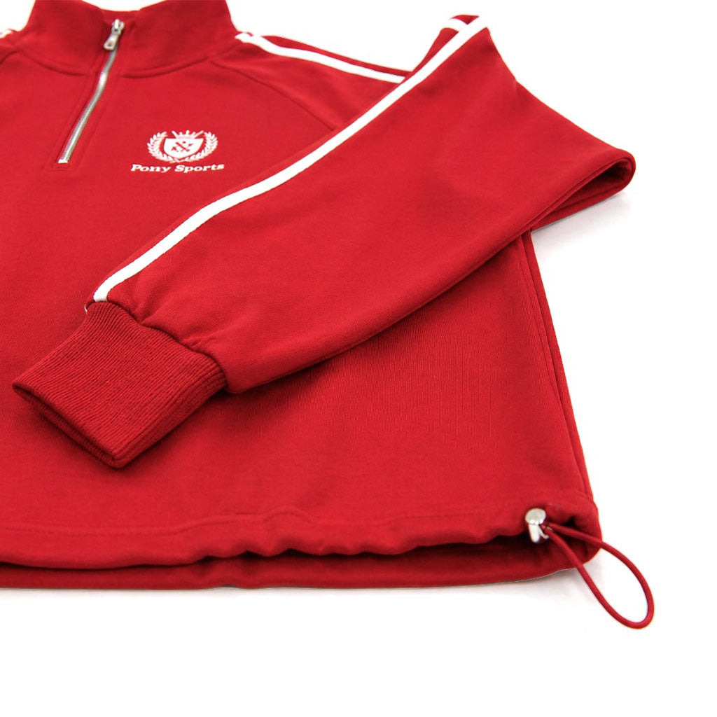 Busy Being Proper Tracksuit Set in Red