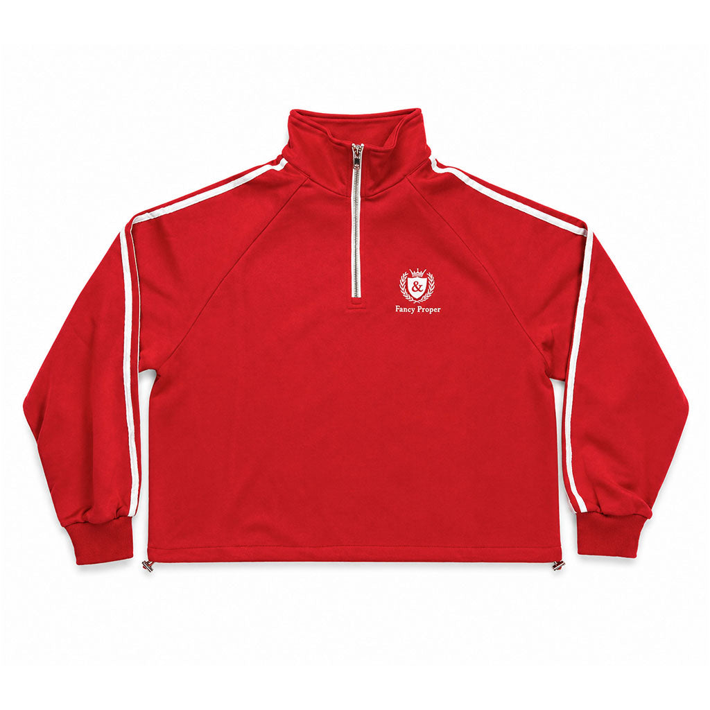 Busy Being Proper Tracksuit Set in Red