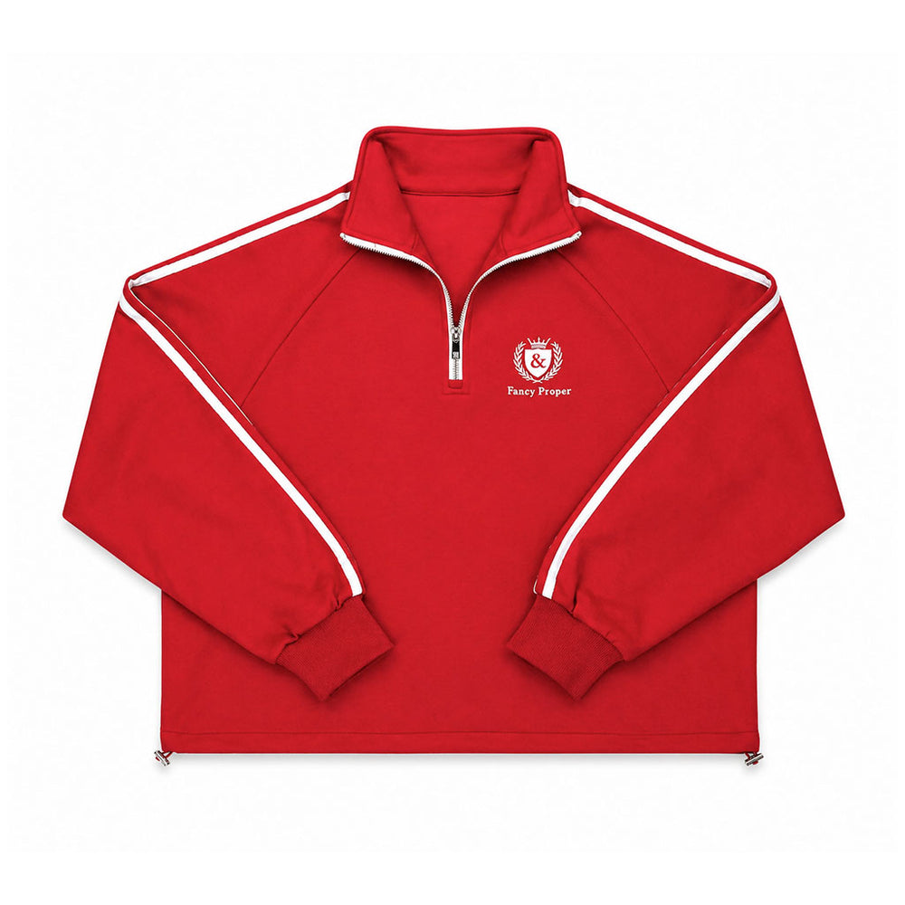 Busy Being Proper Tracksuit Set in Red