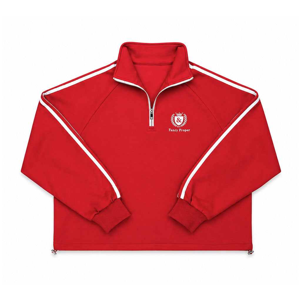 Busy Being Proper Tracksuit Set in Red