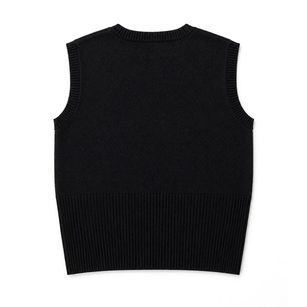 Chain Reaction Sweater Vest in Black