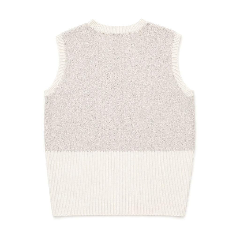 Chain Reaction Sweater Vest in Cream