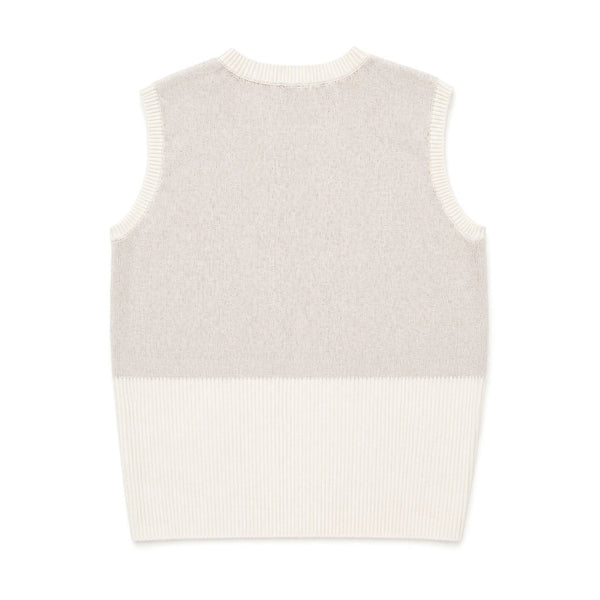 Chain Reaction Sweater Vest in Cream