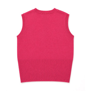Chain Reaction Sweater Vest in Pink