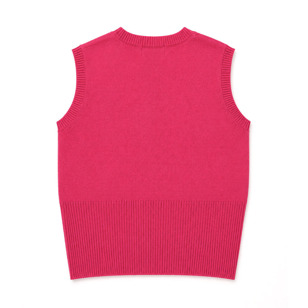 Chain Reaction Sweater Vest in Pink