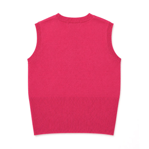 Chain Reaction Sweater Vest in Pink
