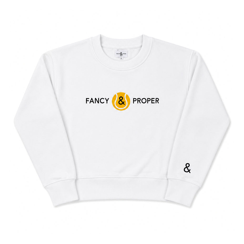 Courtside Classic Sweatshirt in White Main image