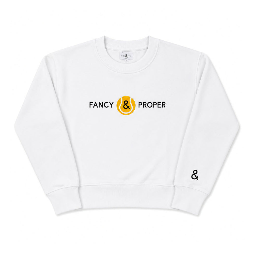 Courtside Classic Sweatshirt in White