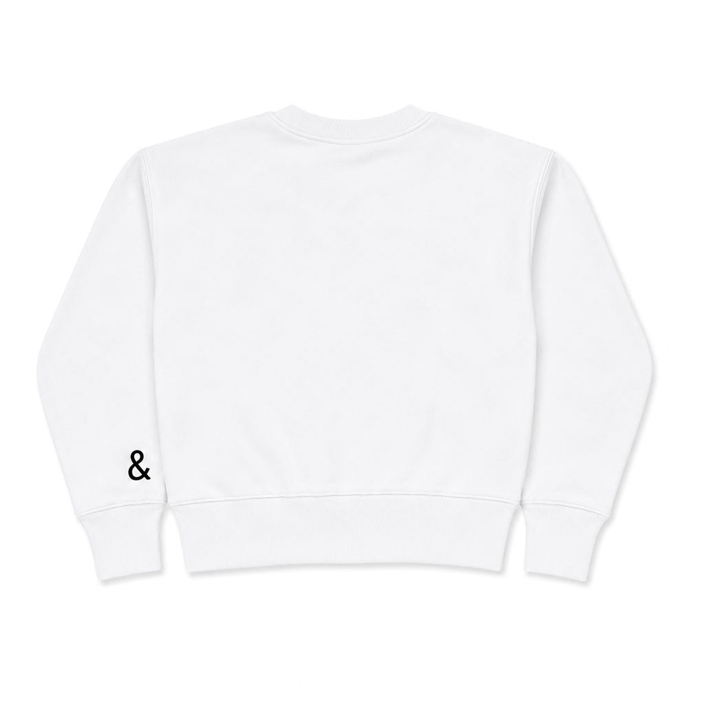 Courtside Classic Sweatshirt in White