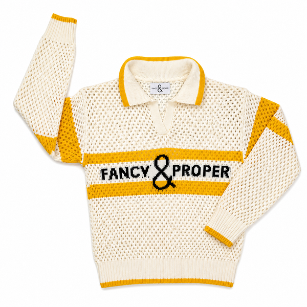 The Proper Pointelle Pullover Polo