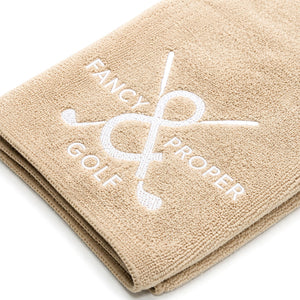 Drive Diva Golf Towel in Beige