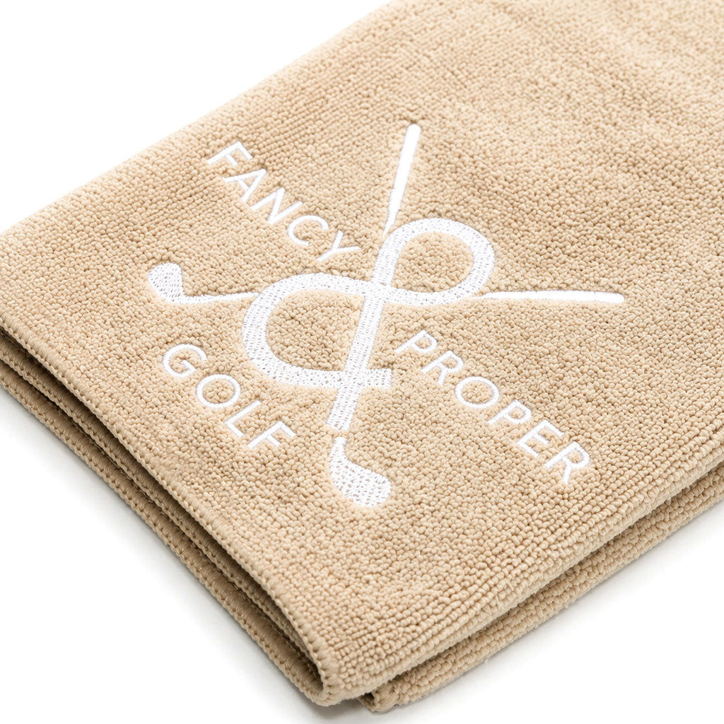 Drive Diva Golf Towel in Beige