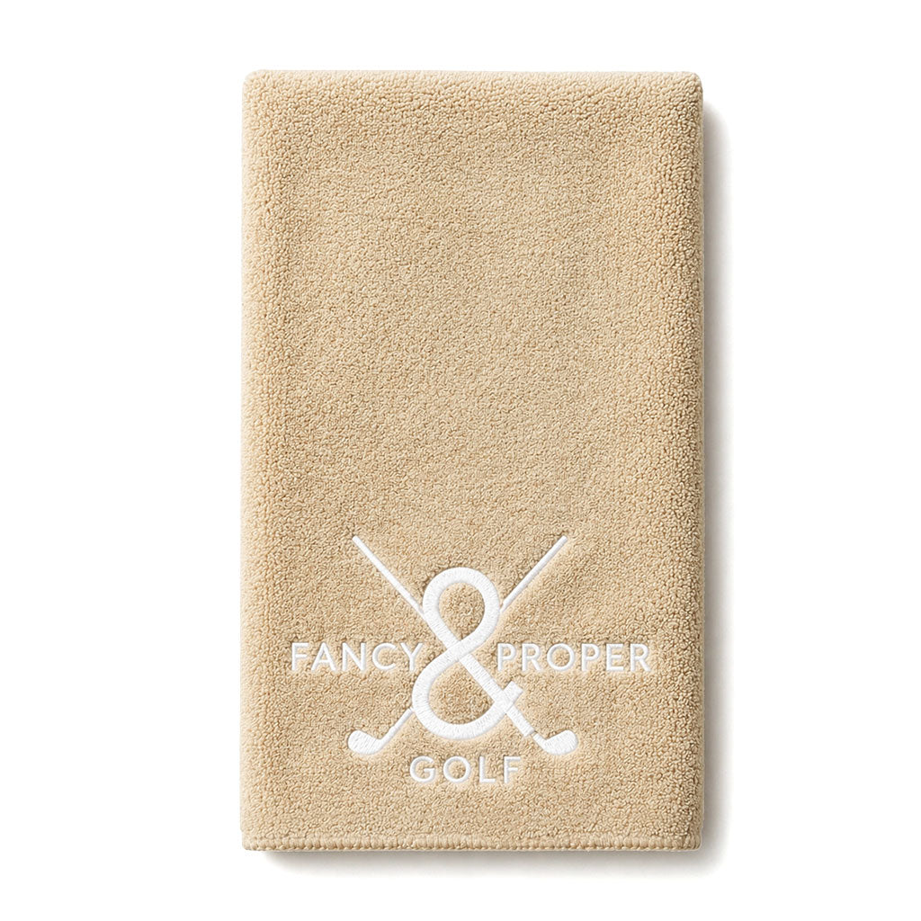 Drive Diva Golf Towel in Beige