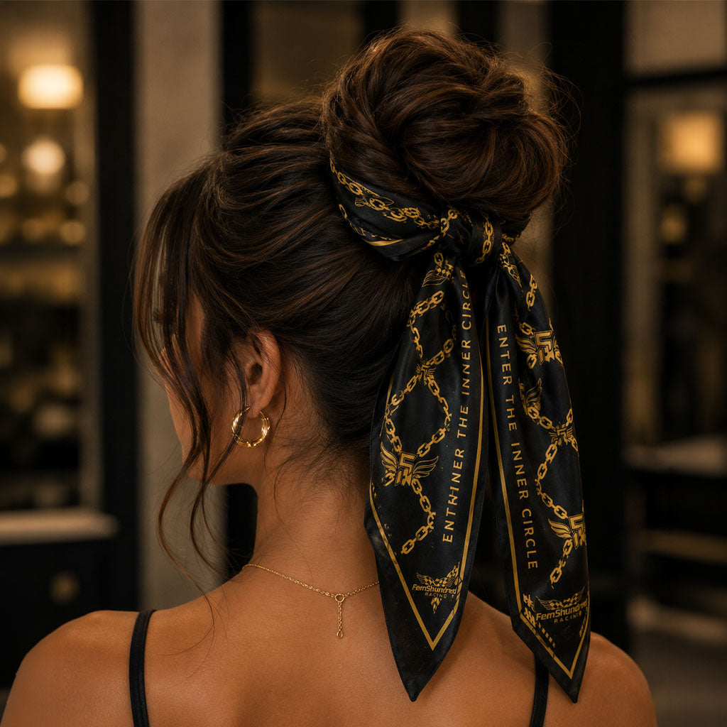 Eminence Chain Scarf in Midnight Trophy
