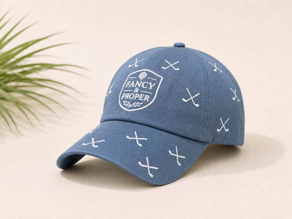 The Crest Club Cap - Slate Blue