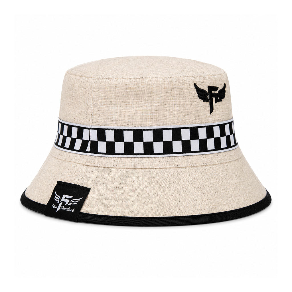 Fast Lane Linen Bucket in Beige