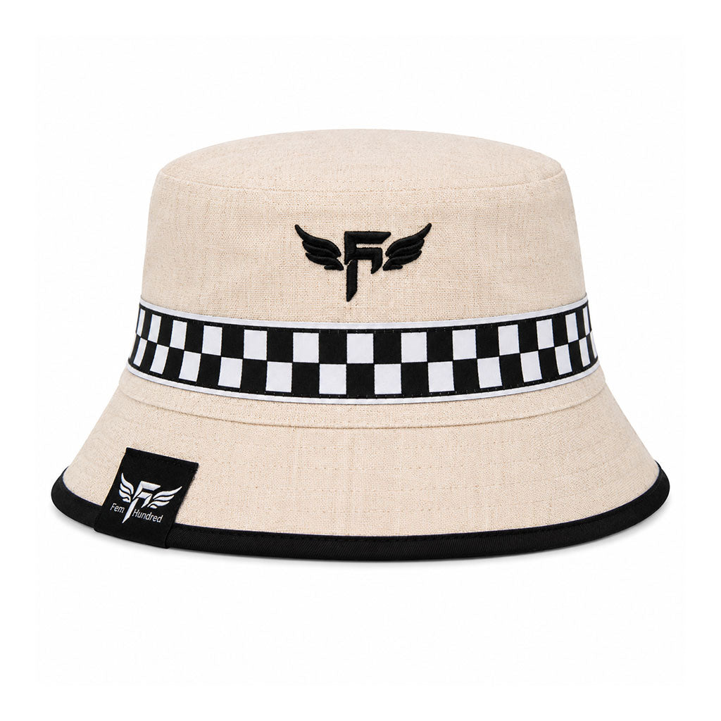 Fast Lane Linen Bucket in Beige