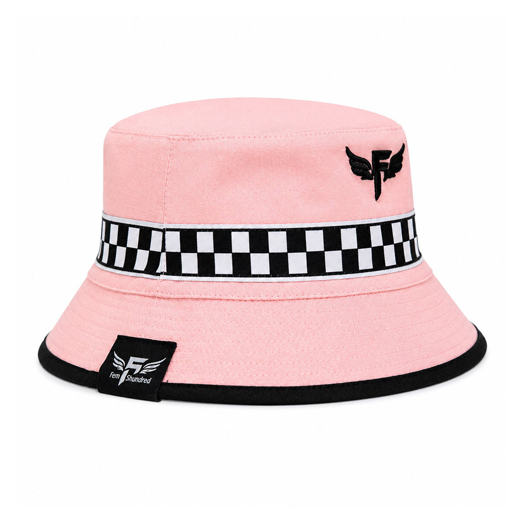 Fast Lane Linen Bucket in Blush