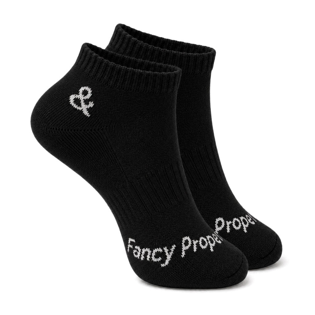 Hidden Fancy No Show Black Socks Main image