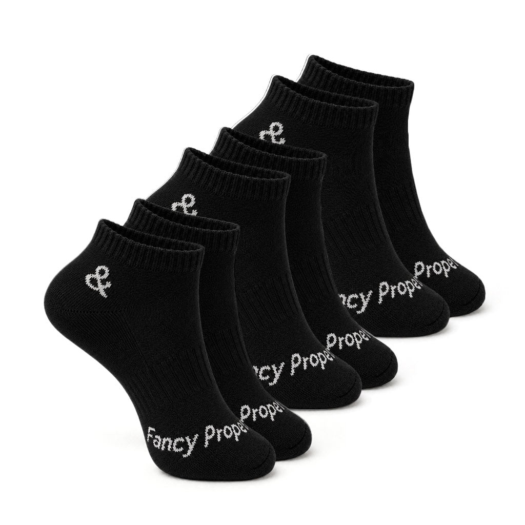 Hidden Fancy No Show Socks Black Pack Main image