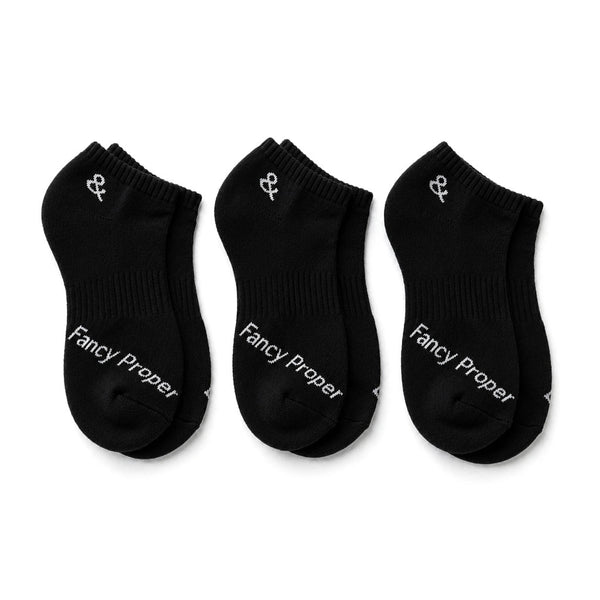 Hidden Fancy No Show Sock Black Pack