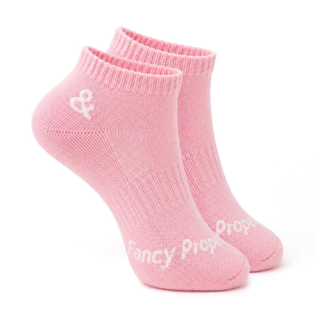 Hidden Fancy No Show Pink Socks