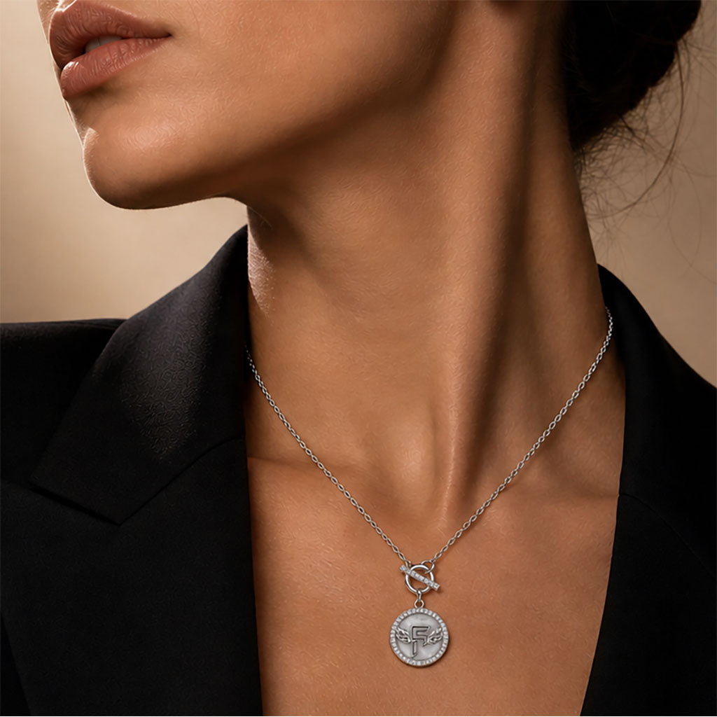 Inner Circle Pendant in Obsidian Opal and Silver Secondary image