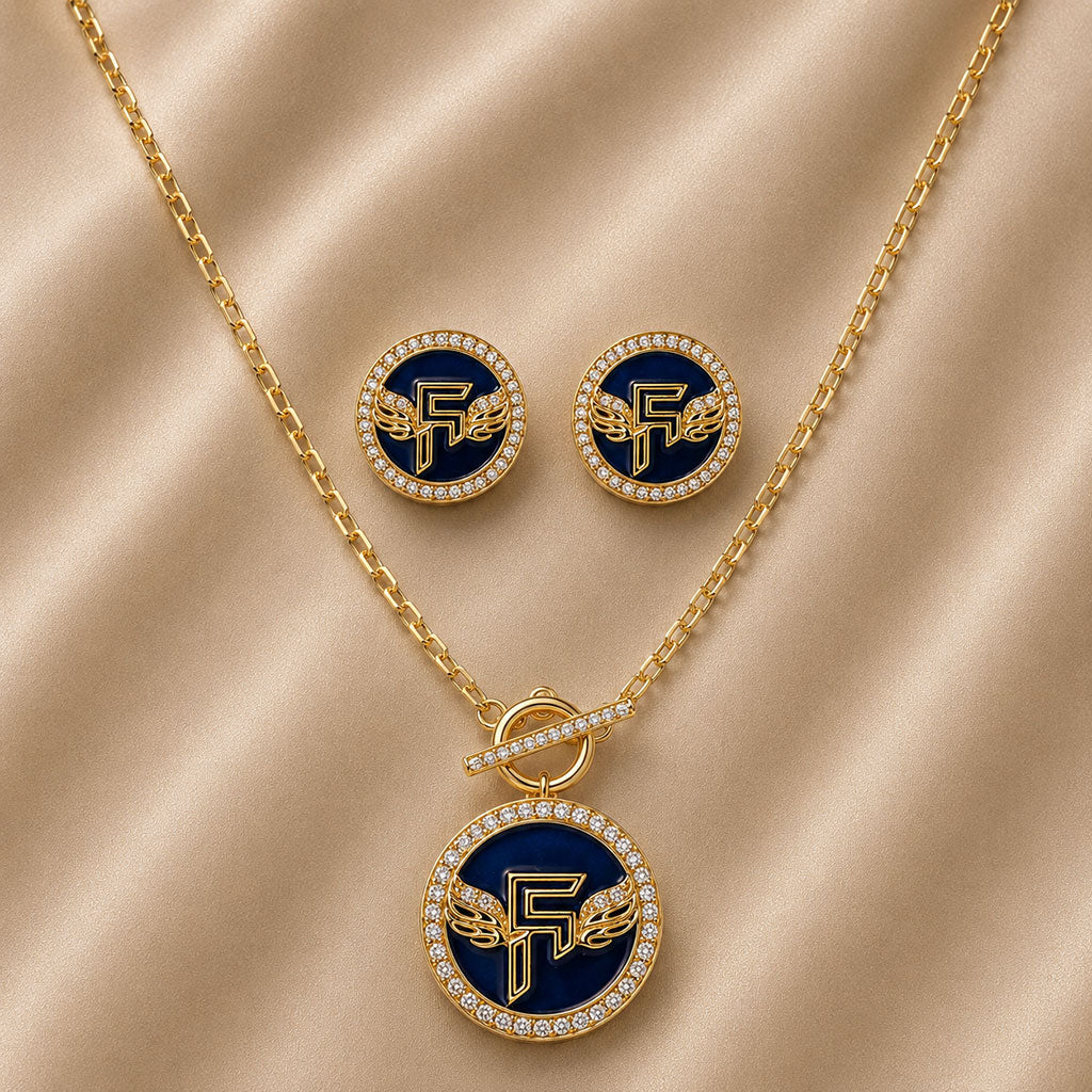 Inner Circle Set in Blue Drift and Gold