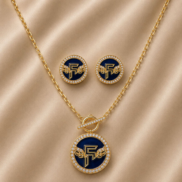 Inner Circle Set in Blue Drift and Gold