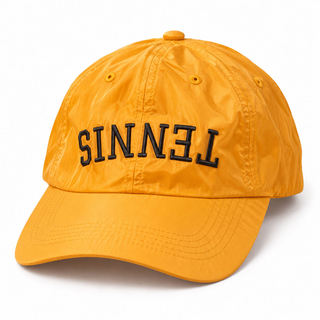 Inverted Tennis Cap in Blaze Orange