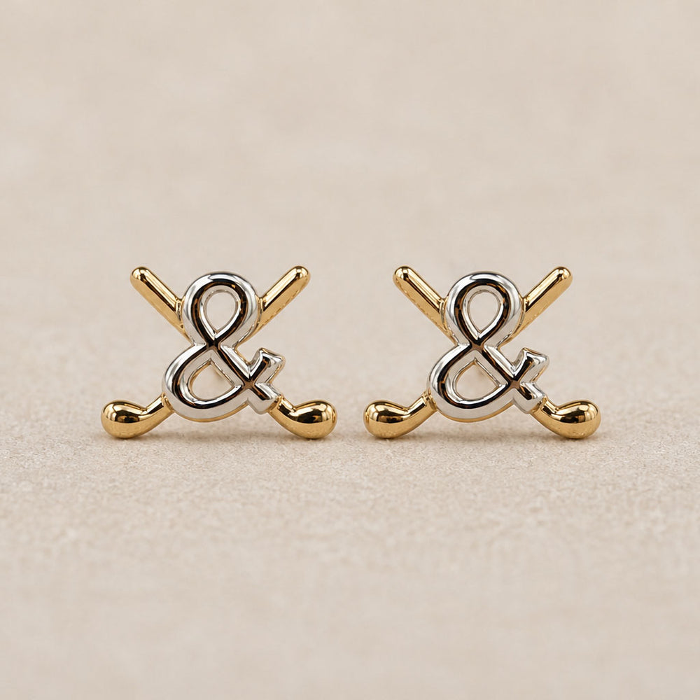 Keep It Casual Golf Studs Earrings