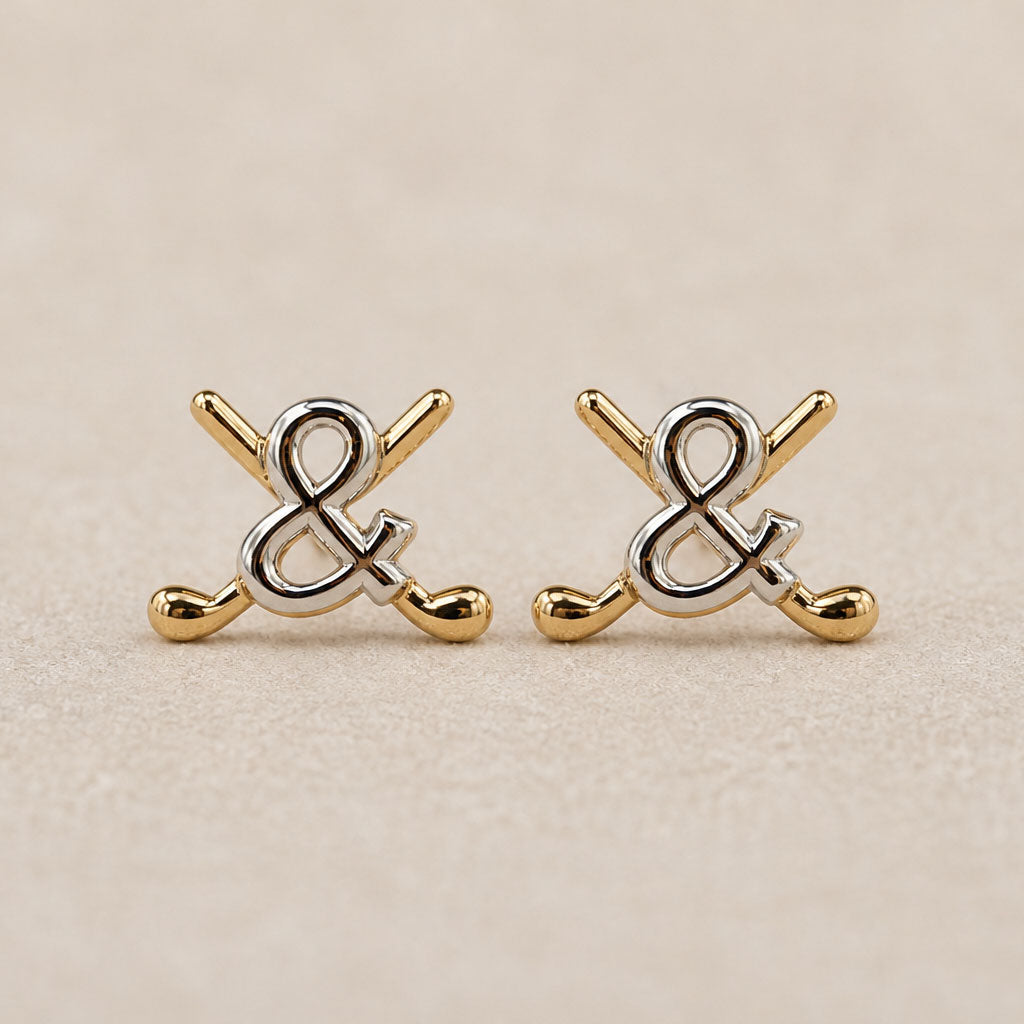 Keep It Casual Golf Studs Earrings