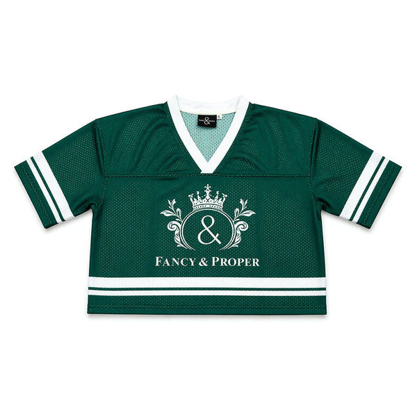 Mesh Monarch Crop Jersey in Ivy
