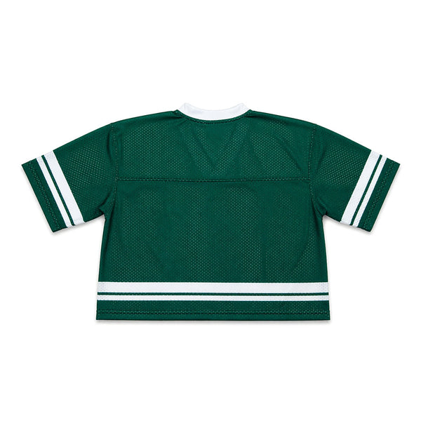 Mesh Monarch Crop Jersey in Ivy